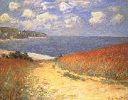 Claude Monet Path in the Wheat Fields at Pourville oil on canvas